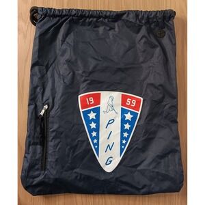 Rare 2018 HIT Promo PING Golf 16x18" Drawstring Sack Backpack Shoe Storage Bag